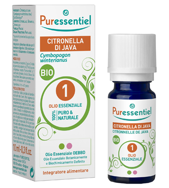 PURESSENTIEL CITRONELLA JAVA OLIO ESSENZIALE BIO 10 ML - farmachicca