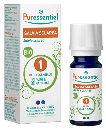 PURESSENTIEL SALVIA SCLAREA OLIO ESSENZIALE BIO 10 ML - farmachicca