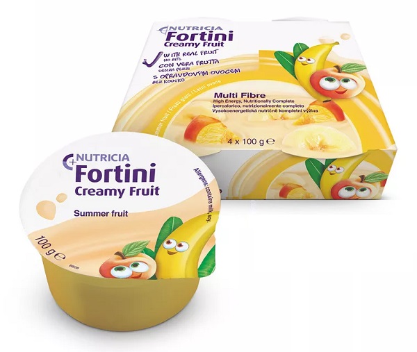 FORTINI CREAMY FRUIT MULTI FIBRE FRUTTI GIALLI 4X100 G - farmachicca