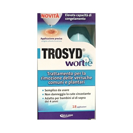 TROSYD WORTIE CRIOGENIZZANTE VERRUCHE COMUNI/PLANTARI 50 G - farmachicca