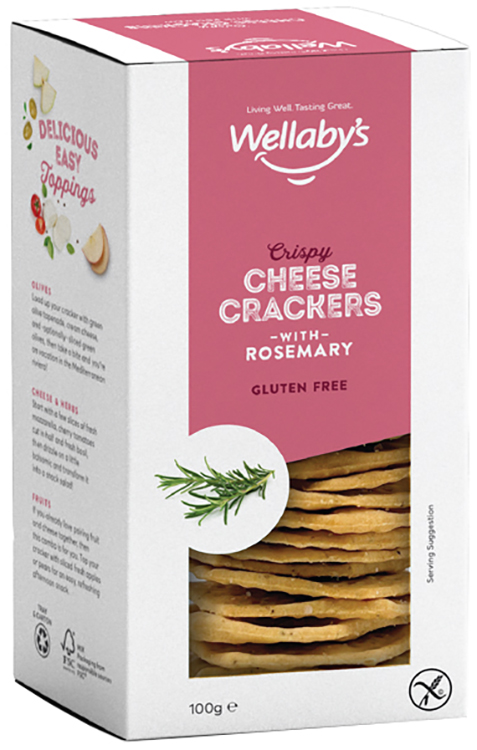 WELLABY'S CRACKERS ROSMARINO 100 G - farmachicca