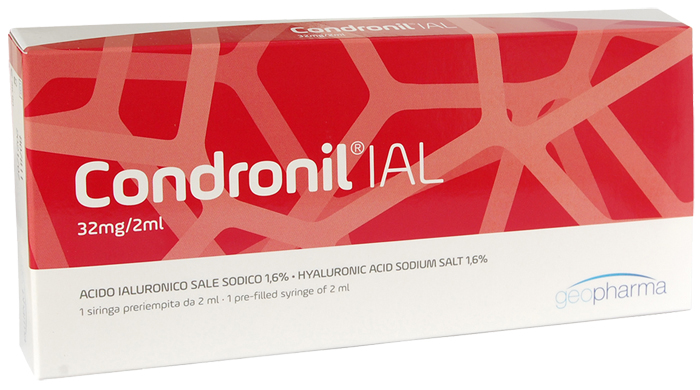SIRINGA INTRA-ARTICOLARE CONDRONIL IAL ACIDO IALURONICO 1,6% 2 ML - farmachicca