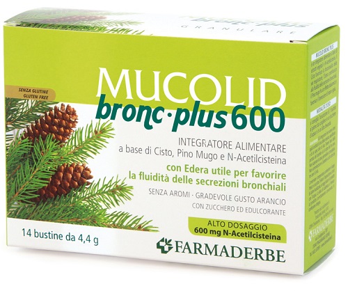 MUCOLID BRONC PLUS 600 14 BUSTINE - farmachicca