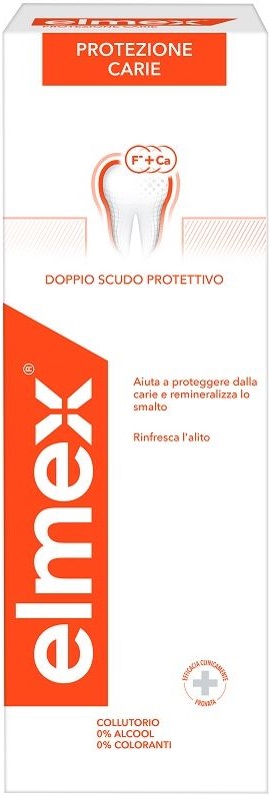 ELMEX PROTEZIONE CARIE COLLUTORIO FLUORURO AMMINICO 400 ML - farmachicca