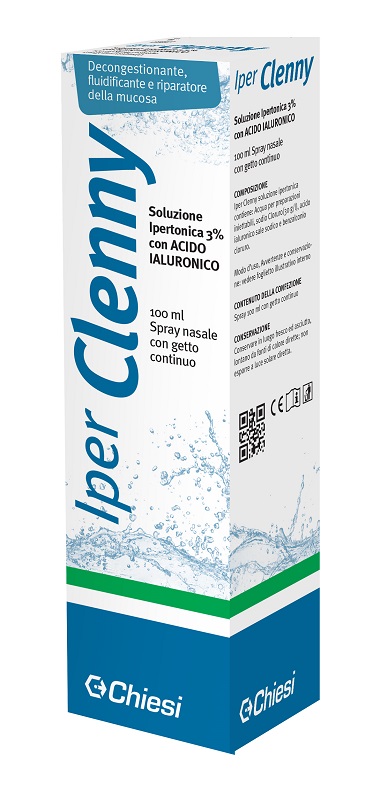 IPER CLENNY SPRAY NASALE EROGAZIONE CONTINUA SOLUZIONE IPERTONICA CON ACIDO IALURONICO 100 ML - farmachicca