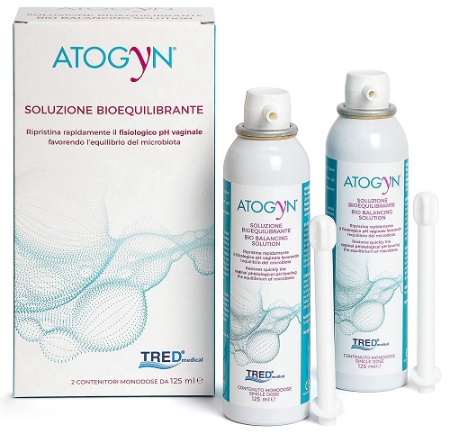 ATOGYN DISPOSITIVO IGIENE VAGINALE E RIPRISTINO PH FISIOLOGICO BAG ON VALVE 2 PEZZI DA 125ML - farmachicca