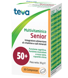 MULTIVITAMINICO SENIOR TEVA 30 COMPRESSE 39 G - farmachicca
