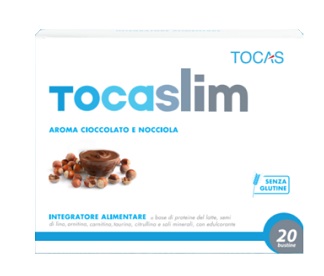 TOCASLIM CREMA DI CIOCCOLATO E NOCCIOLA 20 BUSTE DA 18 G - farmachicca