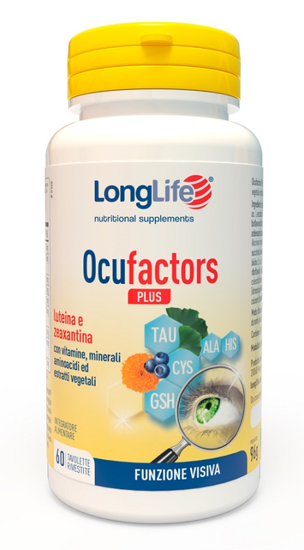LONGLIFE OCUFACTORS PLUS 60 TAVOLETTE RIVESTITE - farmachicca
