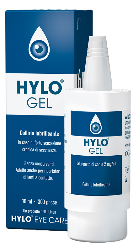HYLO-GEL COLLIRIO LUBRIFICANTE ACIDO IALURONICO 0,2% 10 ML - farmachicca