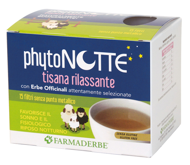 PHYTO NOTTE TISANA RILASSANTE 15 FILTRI DA 18 G - farmachicca