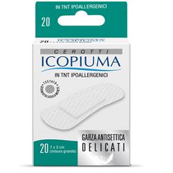 ICOPIUMA CEROTTO IN TESSUTO NON TESSUTO GRANDE 20 PEZZI - farmachicca