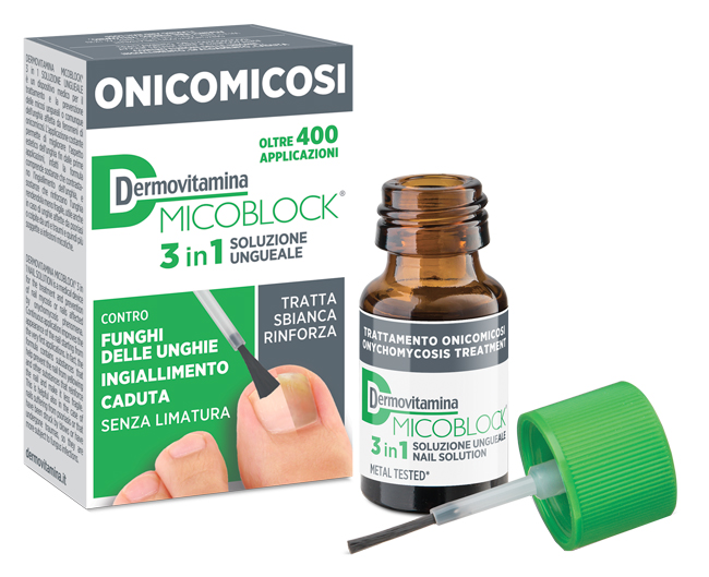 DERMOVITAMINA MICOBLOCK 3 IN 1 ONICOMICOSI SOLUZIONE UNGUEALE 7 ML - farmachicca