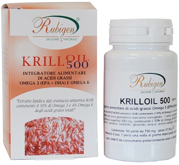 RUBIGEN KRILL OLIO OMEGA 3-6 50 PERLE - farmachicca