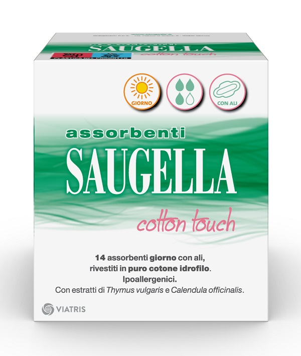 SAUGELLA COTTON TOUCH ASSORBENTI GIORNO 14 PEZZI TAGLIO PREZZO - farmachicca