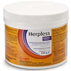 HERPLESS POLVERE BARATTOLO 240 G CON MISURINO - farmachicca