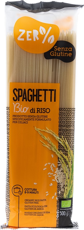 ZERO% GLUTINE PASTA RISO SPAGHETTI SENZA GLUTINE BIO 500 G - farmachicca