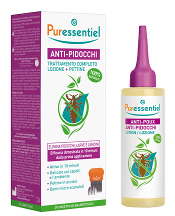 LOZIONE ANTIPIDOCCHI 100 ML + PETTINE PURESSENTIEL - farmachicca