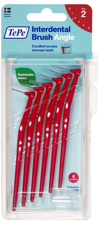 TEPE ANGLE SCOVOLINO ROSSO 0,5MM 6 PEZZI - farmachicca