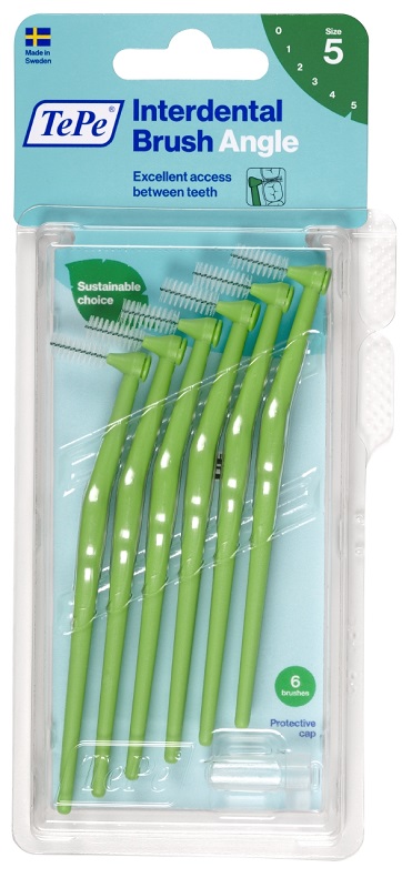 TEPE ANGLE SCOVOLINO VERDE 0,8MM 6 PEZZI - farmachicca