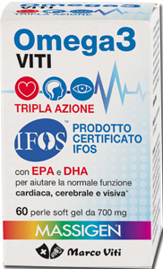 OMEGA3 VITI TRIPLA AZIONE 60 PERLE - farmachicca