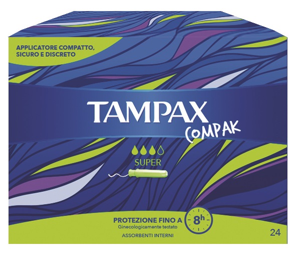 TAMPAX COMPAK SUPER 24 PEZZI - farmachicca