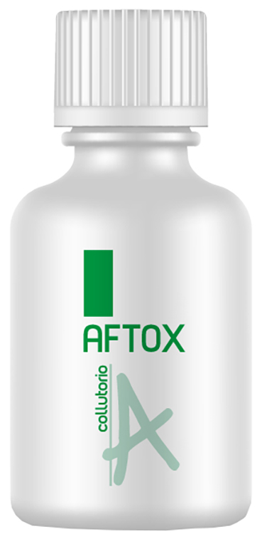 AFTOX COLLUTORIO FLACONE BIANCO, CON TAPPO E MISURINO DISPOSITIVO MEDICO INDICATO IN TUTTE LE LESIONI DEL CAVO ORALE E NEI PROCESSI INFIAMMATORI CORRELATI 100 ML 1 PEZZO - farmachicca