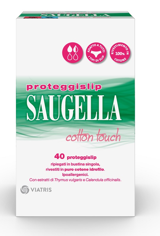 SAUGELLA ASSORBENTI COTTON TOUCH PROTEGGISLIP 40 PEZZI - farmachicca