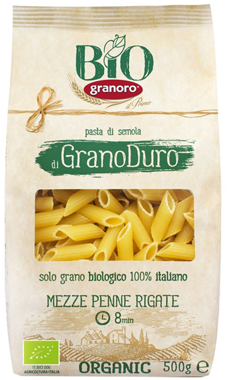 BIOLOGICA GRANORO MEZZE PENNE RIGATE 500 G - farmachicca