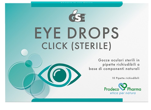 GSE EYE DROPS CLICK GOCCE OCULARI 10 PIPETTE 0,5 ML - farmachicca