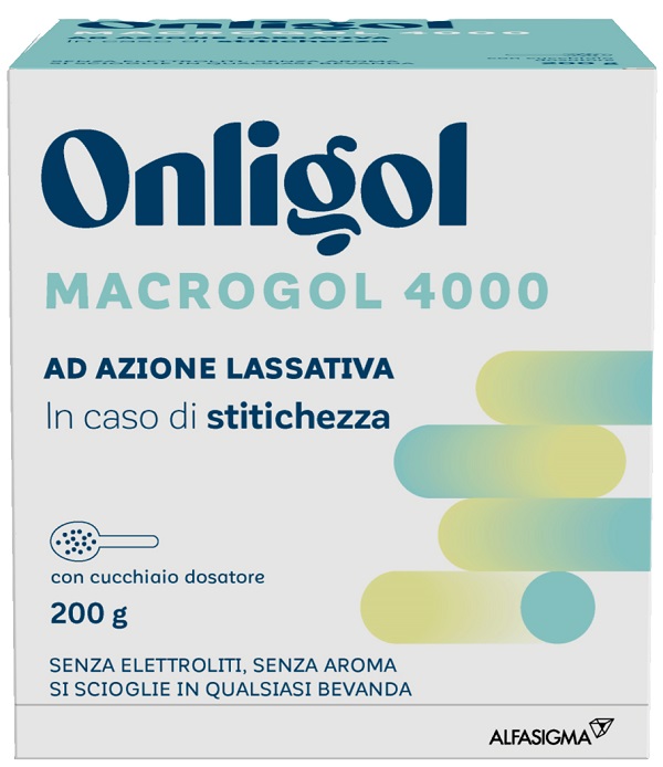 ONLIGOL MACROGOL 4000 200 G CON CUCCHIAINO DOSATORE SENZA ZUCCHERO - farmachicca