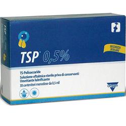 TSP 0,5% SOLUZIONE OFTALMICA UMETTANTE LUBRIFICANTE 30 FLACONCINI MONODOSE 0,5 ML - farmachicca