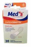 CEROTTO MEDS STRIPS DELICATO TESSUTO NON TESSUTO MEDIO 20 PEZZI - farmachicca