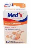 CEROTTO MEDS STRIPS TELA IPOALLERGENICO ELASTICIZZATO ASSORTITI 10 PEZZI - farmachicca