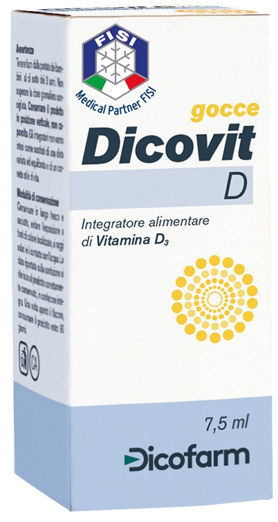 DICOVIT D VITAMINA D3 7,5 ML - farmachicca