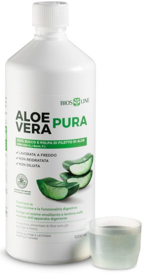 BIOSLINE ALOE VERA SUCCO POLPA 1 LITRO - farmachicca