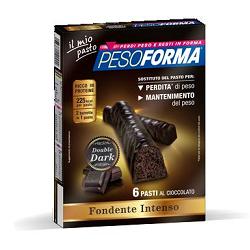 PESOFORMA BARRETTA DOUBLE DARK 6 PASTI 12 X 31 G - farmachicca
