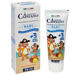 PASTA CAPITANO DENTIFRICIO BABY T FRU 75 ML - farmachicca