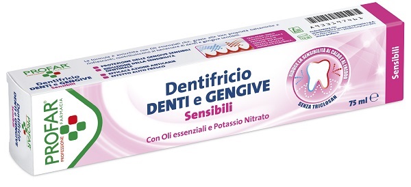 DENTIFRICIO DENTI E GENGIVE SENSIBILI 75 ML PROFAR - farmachicca