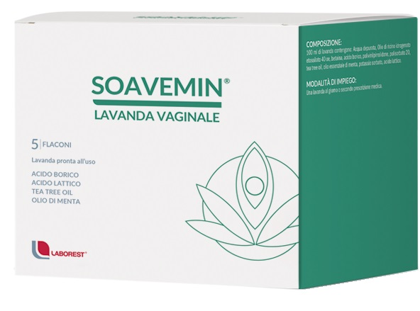 SOAVEMIN LAVANDA VAGINALE 5 FLACONI 100 ML - farmachicca