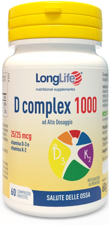 LONGLIFE D COMPLEX 1000 60 COMPRESSE - farmachicca