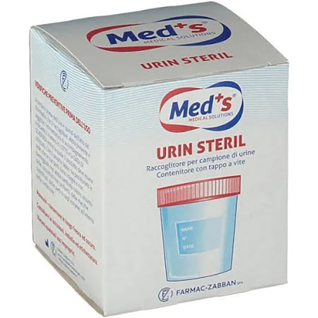 MEDS CONTENITORE URINA STERILE SOTTOVUOTO 120 ML - farmachicca