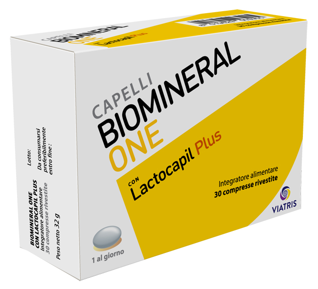 BIOMINERAL ONE LACTOCAPIL PLUS 30 COMPRESSE - farmachicca