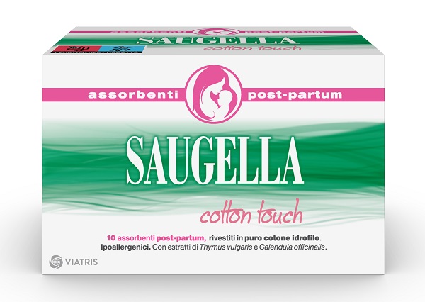 SAUGELLA COTTON TOUCH ASSORBENTI POSTPARTUM - farmachicca
