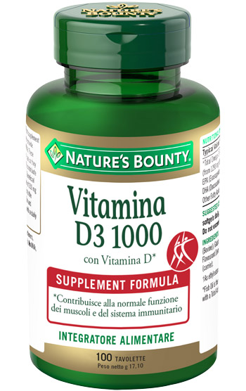 VITAMINA D3/1000 100 TAVOLETTE - farmachicca