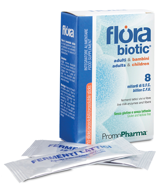 FLORA 8 10 STICK OROSOLUBILI ADULTI E BAMBINI - farmachicca