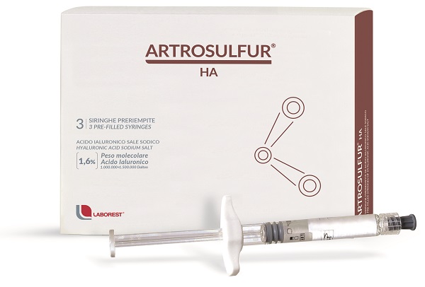 SIRINGA INTRA-ARTICOLARE ARTROSULFUR HA ACIDO IALURONICO 1,6% 2 ML 3 PEZZI - farmachicca