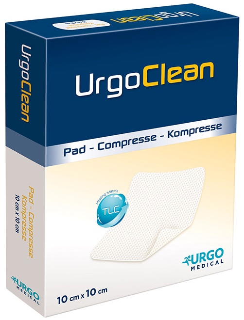 MEDICAZIONE TNT ASSORBENTE GELIFICANTE URGOCLEAN 10X10CM 10 PEZZI - farmachicca