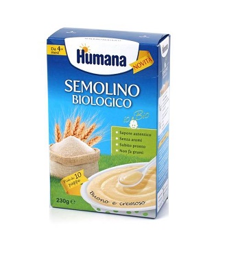 HUMANA SEMOLINO BIOLOGICO 230 G - farmachicca