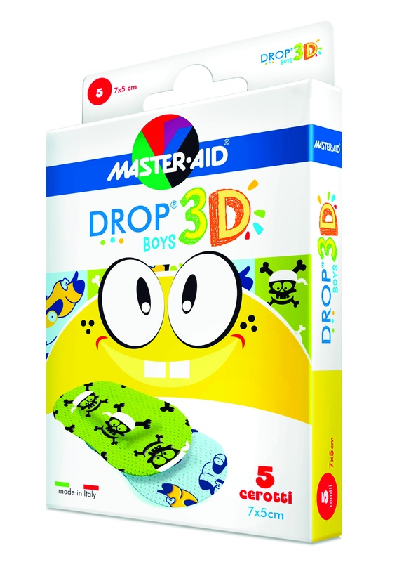 CEROTTO MASTER-AID DROP3D BOYS 7X5 5 PEZZI - farmachicca